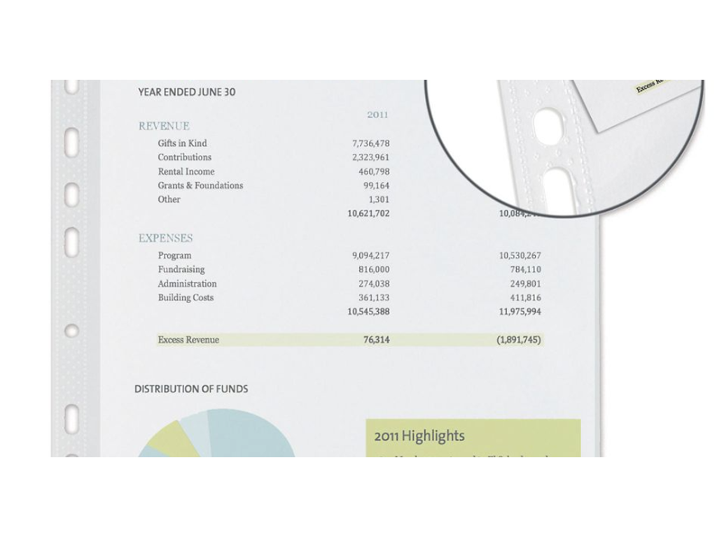 Plastlomme A4 åben top 100 stk.