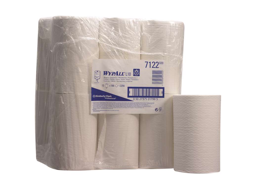 Håndklæderulle, mini HVID 12 ruller