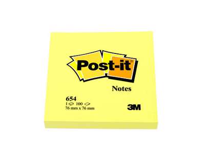Post-it blok 76 x 76 mm 100 ark