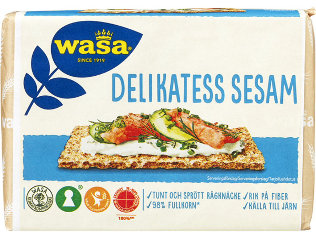 Wasa delikatesse sesam 12 x 285 g