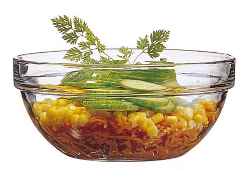 Glas stableskål 17 cm