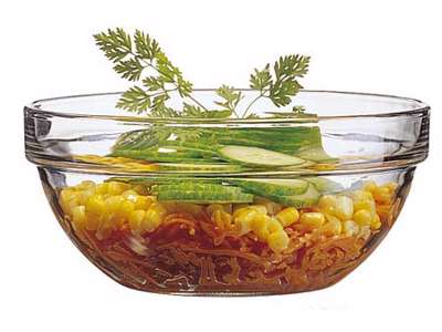 Glas stableskål 17 cm