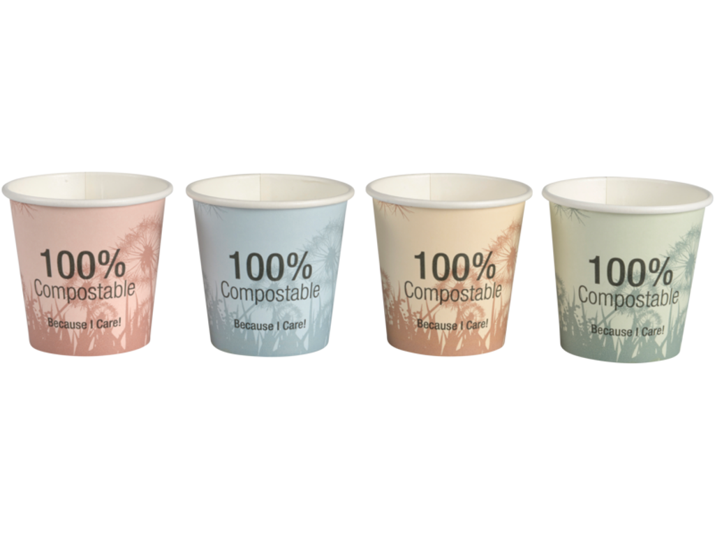 Papbægre 12cl Ø9cm 1000stk KOMPOSTERBAR