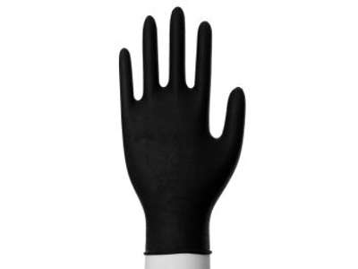 Nitrilhandske pudderfri 100 stk SORT MEDIUM