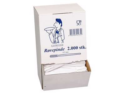 Rørepind i plast 11 cm á 2000 stk.