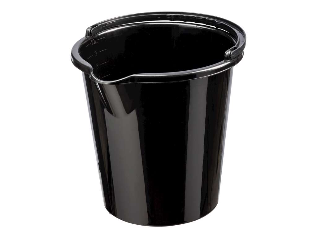 Gulvspand, plast 10lt SORT