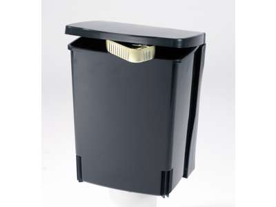 Spand til ophæng med låg SORT (a)