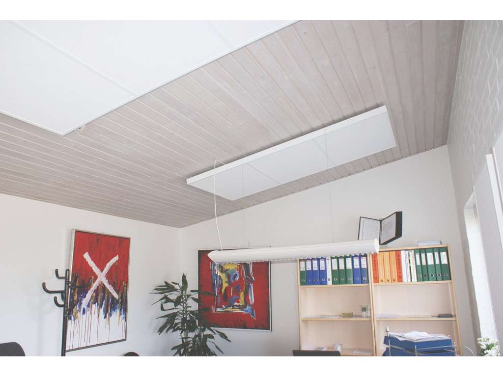 Lydisolerende væg- og loftsplade HVID 180 x 90 x 4 cm á 2 stk.