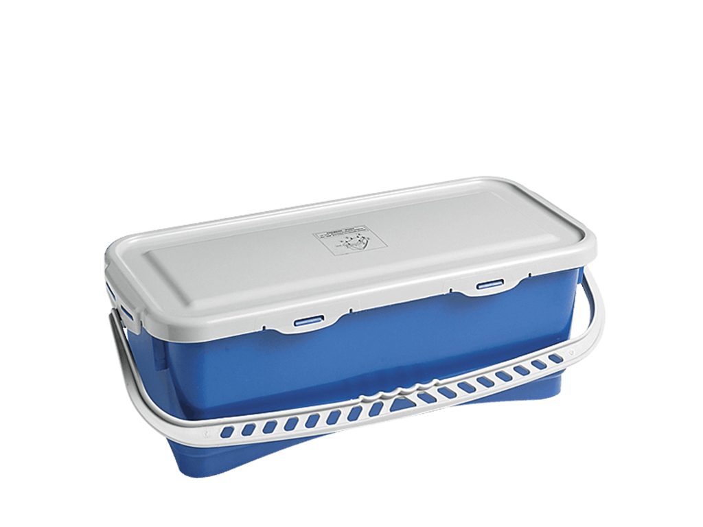 Hermetic spand 10lt m.låg Blå til 40cm mop