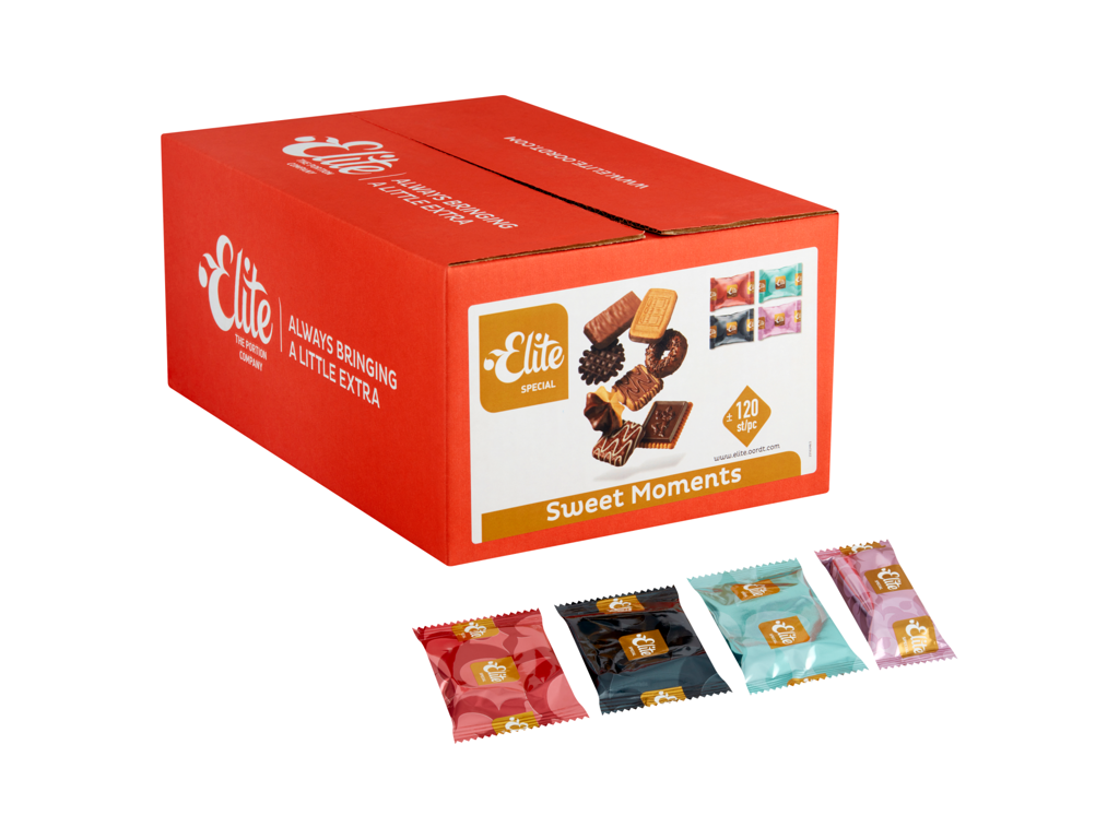 Sweet Moments chocolade og kager á 120 stk.