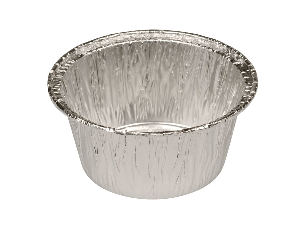 Alu form rund 115 ml. m/rullekant Ø8cm H3,7cm á 150 st
