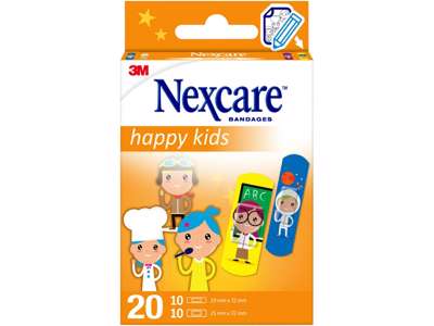 Hæfteplaster strips Happy Kids 12x20stk