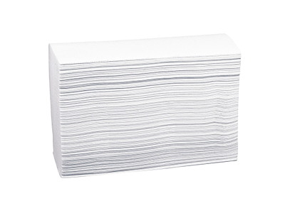 Håndklædeark 2-lags hvid 20x24cm 4000stk