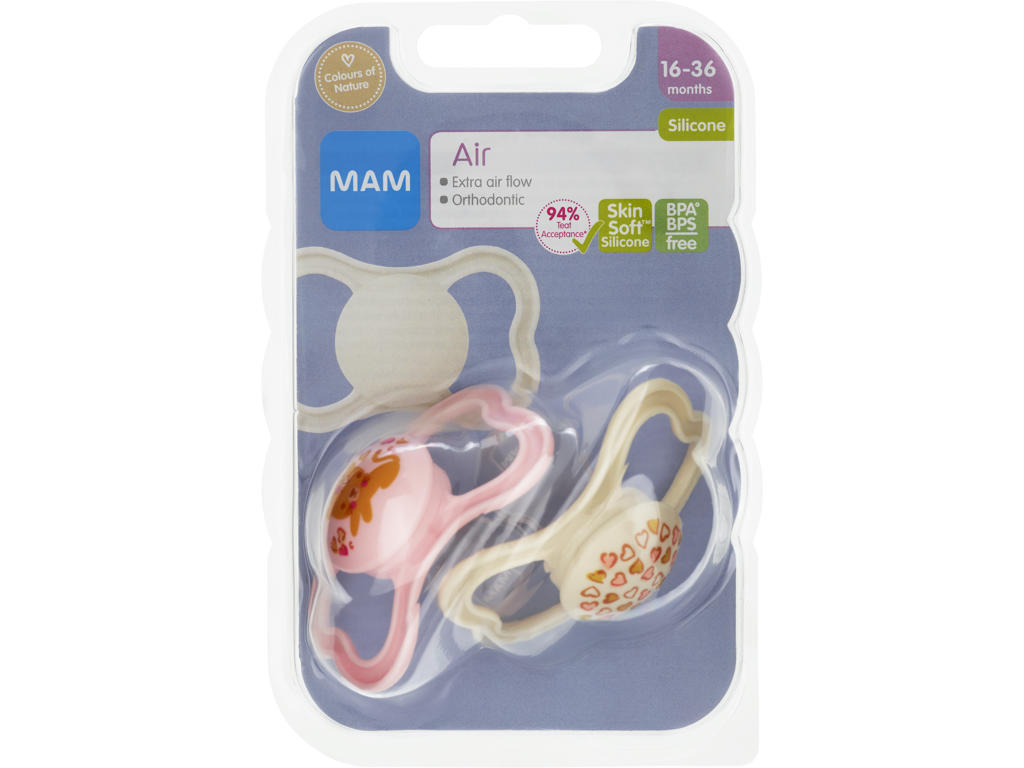 Sut silikone MAM Air 16-36MD 6x2 stk