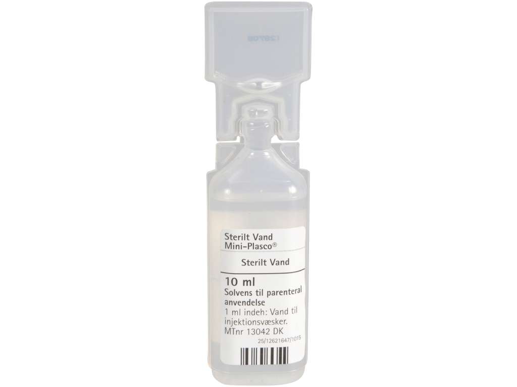 Sterilt vand 10 ml á 100 stk.