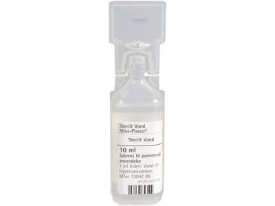 Sterilt vand 10 ml á 100 stk.