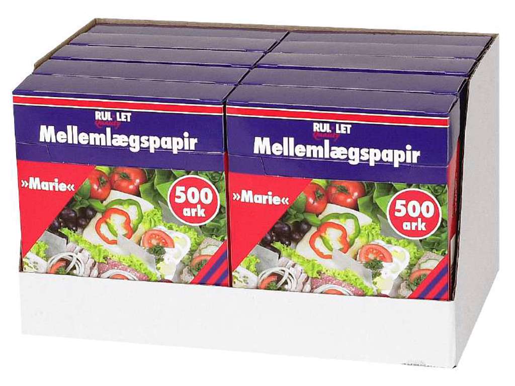 Mellemlægspapir 12 x 14 cm 10 x 500 stk.