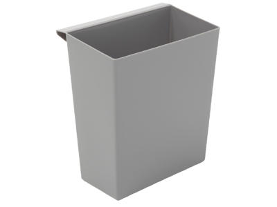 Indsats 9,5lt til papirkurv plast firk. Grå 24x15cm