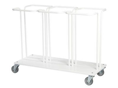 Affaldsstativ/hjul 3x60 lt