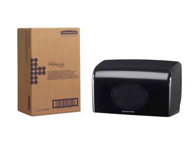 Dispenser Aquarius til almindelig toiletrulle SORT