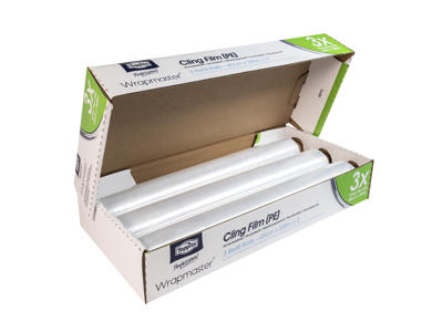 Wrapmaster film PVC-fri 45 cm x 300 m á 3 ruller