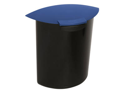 Indsats med låg til papirkurv rund 6lt. Blå (a)