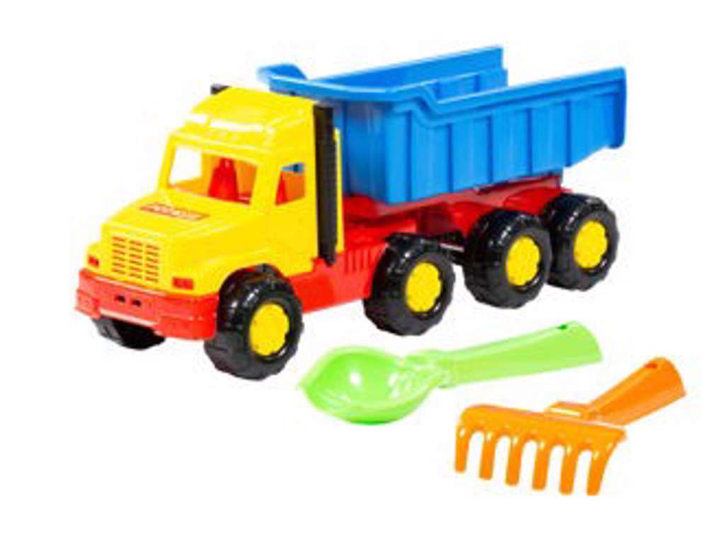 Lastbil Tiptruck m skovl+rive 3 sæt