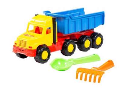 Lastbil Tiptruck m skovl+rive 3 sæt