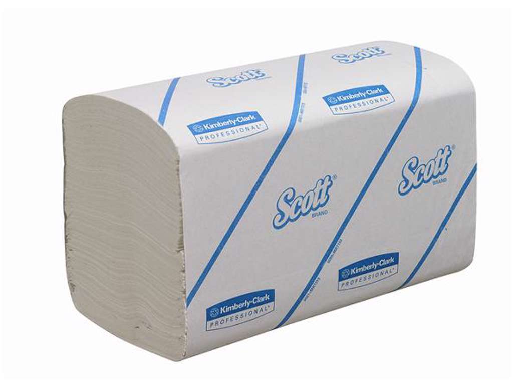 Papirhåndklæde, 31,5 x 21,5 cm , 1-lags, hvid, 15 x 212 ark, 3.180 ark i alt
