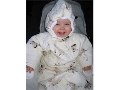 Mia kørepose med bundlynlås str. 90