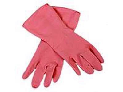 Gummihandsker, á 12 par