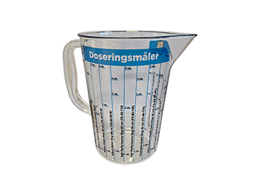 Doseringsmålekande 2 lt. til foreberedelse af mopgarner