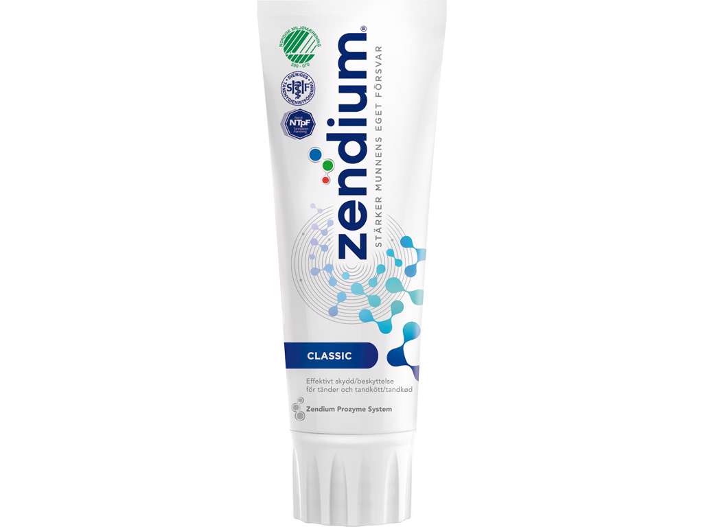 Zendium Classic tandpasta 75 ml á 12 stk.