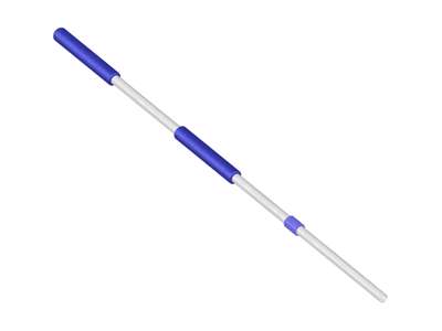 Teleskopskaft til mopfremfører med skumhåndtag