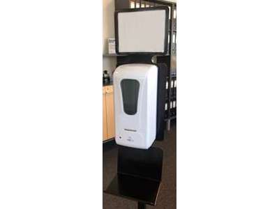 Gulvstander med infotavle SORT