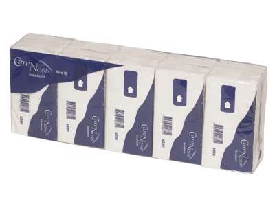 Papirlommetørklæde á 100 30 pakker.