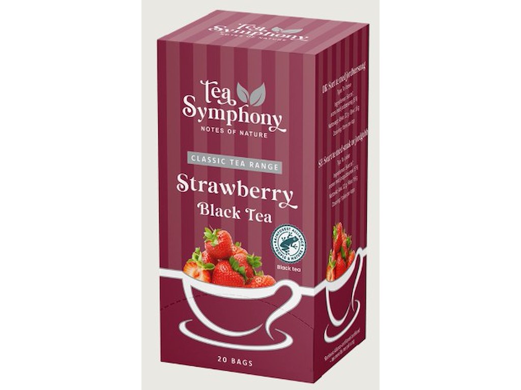Jordbær Sort Tea Symphony 20breve