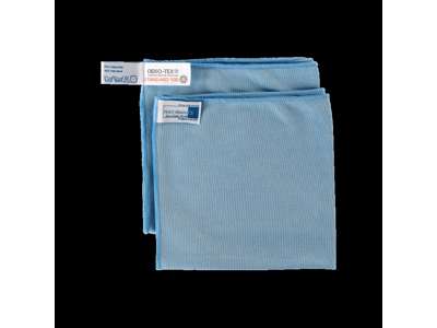 Microfiberklud til glas BLÅ 40 x 40 cm á 10 stk.