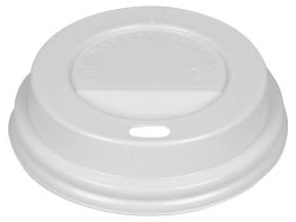 Låg til kaffebæger Ø 8cm HVID á 1000 stk.