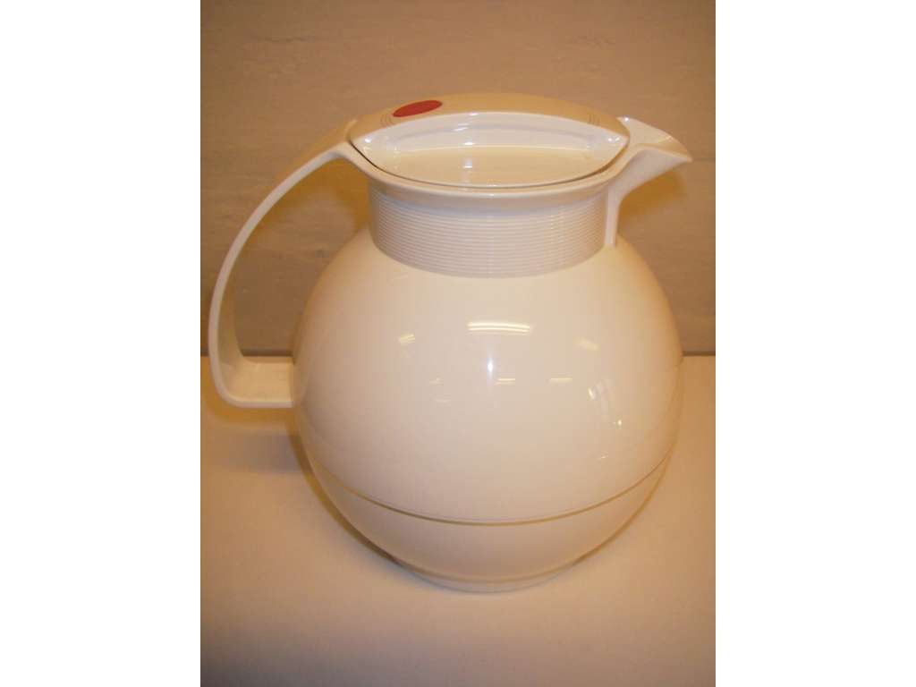 Termokande t.kaffe/the 1lt. kugle HVID