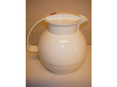 Termokande t.kaffe/the 1lt. kugle HVID