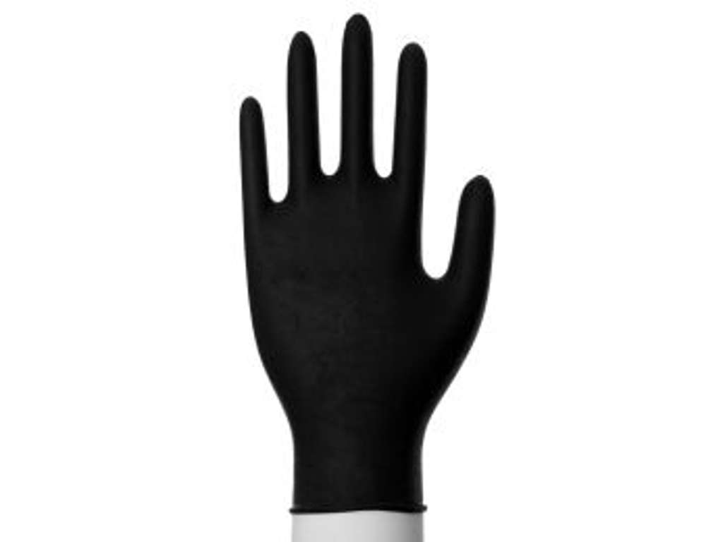 Nitrilhandske pudderfri 100 stk SORT SMALL