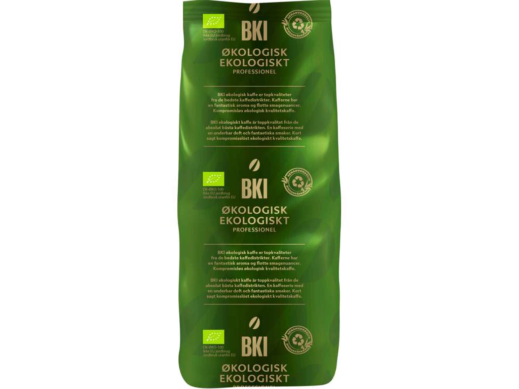 BKI økologisk formalet kaffe 16 x 500 g