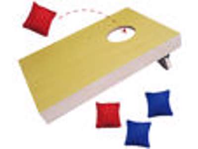 Kastespil i træ med 4 ærteposer