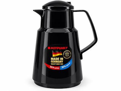 Termokande til kaffe og the 1 lt. høj SORT