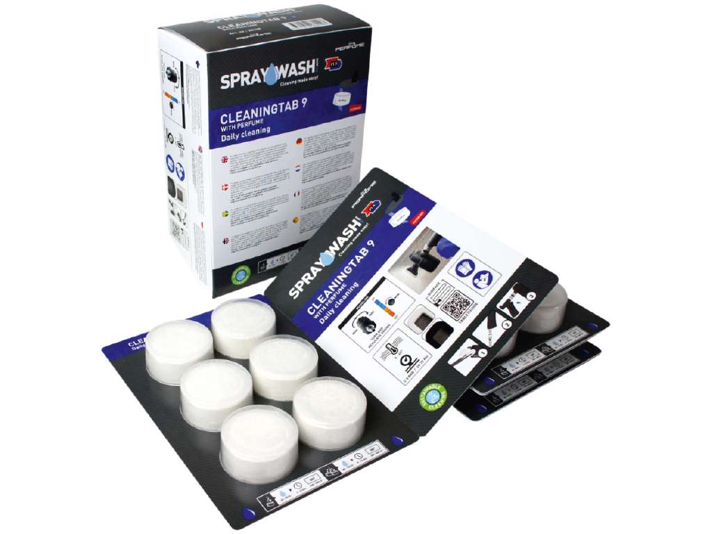 Spraywash Cleantab 9 med parfume 18 stk.