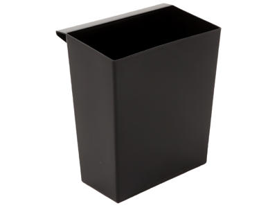 Indsats 9,5lt til papirkurv plast firk. Sort 24x15cm