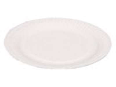 Flad paptallerken ubehandlet 18 cm á 200 stk.