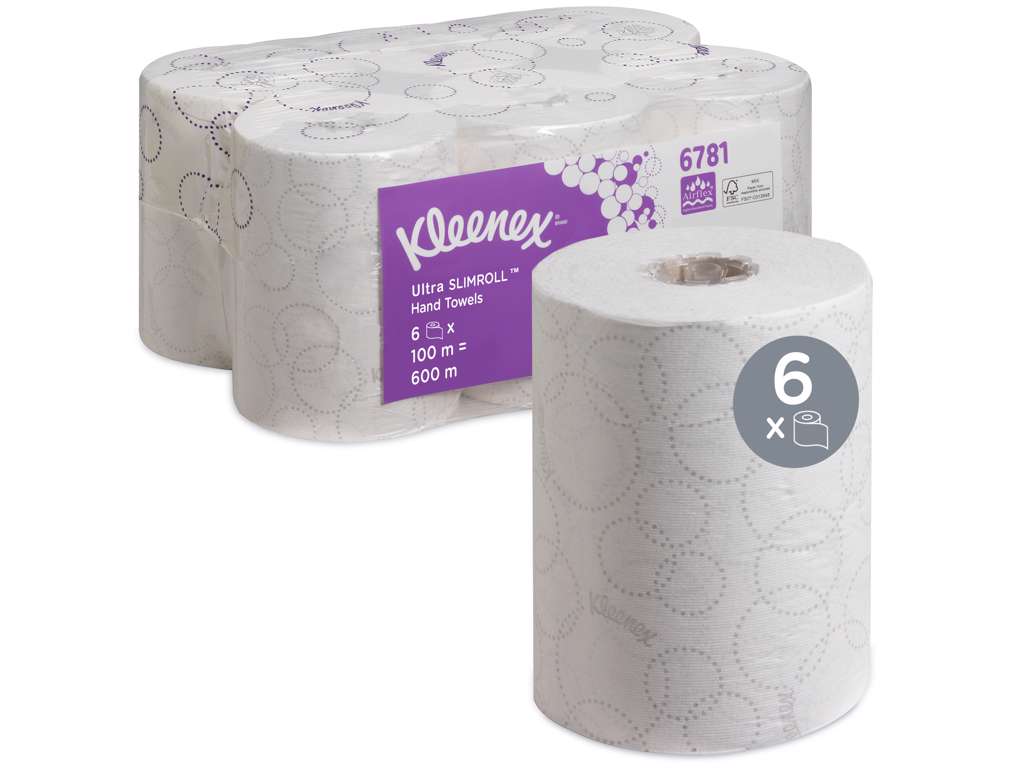 Kleenex Slimroll håndklæderulle 6 x 100 m